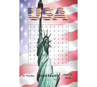 USA Word Search Book: Word Searches with Easy to Read Print about everything USA. | 6x9 inches, 110 pages | 50+ Puzzles.