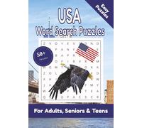 USA Word Search Puzzle: 50+ Puzzles Word Search Easy to Read about Canada and More | 6x9 inches, 110 pages | Gift for USA, America, Countries & Traveling Lover