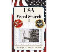 USA Word Search Puzzle Book 1: Word Searches, Easy to Read about USA, Liberty, United States and More I 6x9 inches I 50+ Puzzles ... Gifts for Vacations, Holidays and Free Times