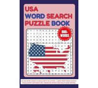 USA Word Search Puzzle Book: 80 USA Word Search Puzzles with Solutions | Large Print Word Search Puzzle Book Featuring 800+ American Words for Adults and Seniors