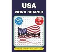 USA Word Search Puzzle Book: Word Search Puzzles with Easy to Read Print about USA History, Places, Sports, Icons and More | 6*9 inches, 112 pages | ... ... Gift for Vacations, Festivals, Relaxation