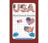 USA Word Search Puzzle Book: Word Search with Easy to Read Print about USA, America, Freedom and More | 6x9 inches, 120 pages | 50+ Puzzles ... Gift for Vacations, Holidays and Free Time