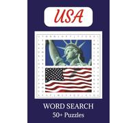 USA Word Search Puzzle Book: Word Searches with Easy to Read Print about America, American Landmarks, American History and more | 6x9 inches, 110 ... Holiday, Anxiety, Free Time, and Relaxation