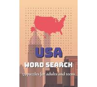 USA Word Search Puzzle Book: Word Searches with Easy to Read Print about American Geography, History, Culture and More | 6x9 inches, 110 pages | ... Gift for Vacations, Holidays and Free Times