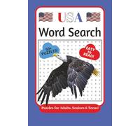 USA Word Search Puzzle Book: Word Searches with Easy to Read Print about States, Towns, Cities and More | 6x9 inches, 110 pages | 50+ Puzzles ... Gift for Vacations, Holidays and Free Times