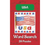 USA Word Search Puzzle Book: Word Searches With Easy To Read Print About The USA, Travel, Food And More |6×9 Inches, 52 Pages | 26 Puzzles … Gift For Vacations, Holidays And Spare Times