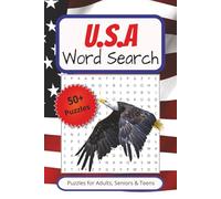 USA word search puzzle book: Word Searches with Easy to Read Print about United States Presidents, Monuments ,States and More | 6x9 inches, 110 pages| ... Gift for Vacations, Holidays and Free Times