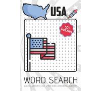 USA Word Search Puzzle Book: Word Searches with Easy to Read Print about USA, United States Culture, American Activities and More | 6x9 inches | 110+ ... for Celebrations, Holidays, and Calm Times