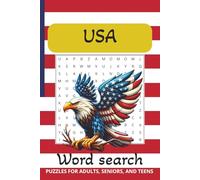 USA Word Search Puzzle Book: Word Searches with Easy to Read Print about USA, USA History, USA Landcapes and more| 6x9 inches,110 pages|50 plus puzzles