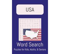 USA Word Search Puzzles for Kids, Adults, & Seniors: Word Search with Easy to Read Print about USA. Patriotic, States, and More| 6x9 inches, 110 ... for vacations, Holidays and Free Time