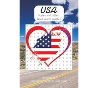 USA Word Search: USA States And Cities Puzzle Book For Adults, Seniors, Teens | 6x9 inches | 50+ Puzzles .. Great for Vacations, Holidays and Spare Time