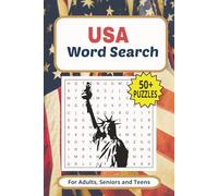 USA Word Search: USA Word Searches with Easy to Read print about American States, Cities, Cuisine and more. |6 X 9 inches | 110 pages | 50+ Puzzles|