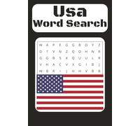 Usa Word Search: With Easy to Read Print about United States,Cities and More | 6 x9 inches, 120 pages | Gift for Birthdays,Chrismas, Holidays, And Relaxation Time.