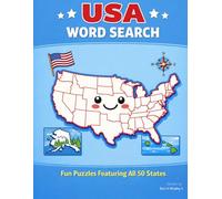 USA Word Search: Word Searches with east to Read Print about American States, cities and More [8.5x11 inches, 100 pages] 50 Puzzles ... Gift for Vacations, Holidays and Free Times