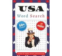 USA Word Search: Word searches with easy-to-read print about the USA, geography, culture and more. 6X9 inches, 110 pages, 50+ puzzles. Great Gift for ... lovers, Birthdays, Holidays, and free times