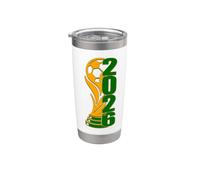 USA World Football 2026 Team Game Champions Soccer Ganador Vaso térmico de acero inoxidable de doble pared