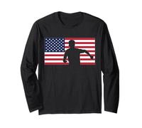 USA World Football 26 American Team Champion Fun Flag Ganador Manga Larga