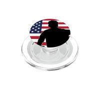 USA World Football 26 American Team Champion Fun Flag Ganador PopSockets PopGrip para MagSafe