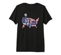 USA World Football 26 American Team Champion Fun Map Ganador Camiseta Premium