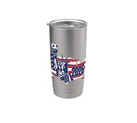 USA World Football 26 American Team Champion Fun Map Ganador Vaso térmico de acero inoxidable de doble pared