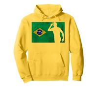 USA World Football 26 - Bandera de campeón de Equipo de Brasil Sudadera con Capucha