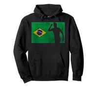 USA World Football 26 Brasil Team Champion Fun Flag Ganadores Sudadera con Capucha