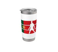 USA World Football 26 Portugal Team Champion Fun Flag Ganador Vaso térmico de acero inoxidable de doble pared