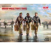 USAAF Pilots (1941-1945) (3 Figures) (100% New Moldes) 1 :3 2 Plástico Model Kit