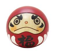 Usaburo Hecho en Japón Kokeshi Muñeca de madera Happy Daruma Color rojo 9-113-2