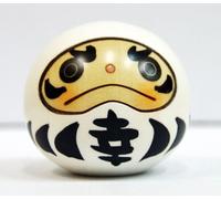 USABURO Kokeshi Muñeca japonesa de madera 9-113-1 Happy Daruma White