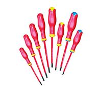 USAG U00910106 - 091 SH8 - Juego de 8 destornilladores para tornillos ranurados, PHILLIPS®, POZIDRIV® - SUPADRIV® - 1000 V