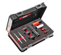 USAG U02720001 Kit universal para la extracción de tuercas y tornillos antirrobo, negro