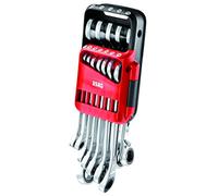 USAG U02856062 - 285 KA/DS12 - Juego de doce llaves combinadas con carraca reversible con anillo de seguridad