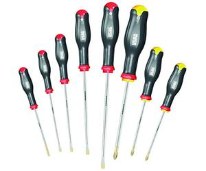 USAG U03240650 - 324 SH8 - Juego de ocho destornilladores para tornillos ranurados y PHILLIPS®