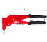 Usag U09950006Remachadora con cabezal giratorio de 2,4 a 4,8 mm