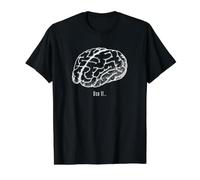 Úsalo Divertido para Usar tu Cerebro. Camiseta gráfica económica, Hombre, Negro, S
