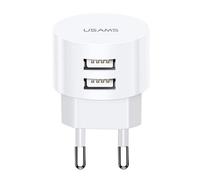 USAMS Ładowarka sieciowa t20 2xusb 2,1a okrągła Marca