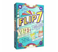USAopoly | Flip 7 Deluxe | Juego De Cartas, Juego Independiente, En Inglés, Cartas con Lámina Holográfica, Estrategia De Riesgo, Edad 8+ | 3+ Jugadores | 20 Minutos