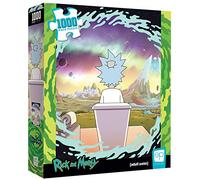 USAopoly- Rick & Morty Shy Pooper 1,000-Piece Puzzle and Mory Puzzel, Multicolor (PZ085-666-002000-06)