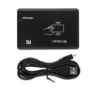 USB 125 kHz para lector de tarjetas RFID para EM4100 para sensor de proximidad de identificación, control de acceso sin contacto con zumbador integrado y LED Indica