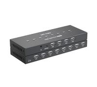 USB 2.0 - Dispositivo de intercambio manual de impresora para compartir dispositivos USB, 8 en 4 salidas de transferencia de datos, convertidores