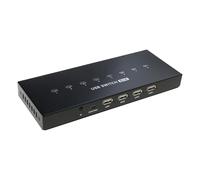 USB 2.0 - Dispositivo de intercambio manual de impresora para compartir dispositivos USB, 8 en 4 salidas de transferencia de datos, convertidores