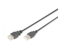 USB 2.0 extension cable, type A M/F, 5.0m, USB 2.0 conform, bl