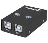 Usb 2 Automatic Sharing Switch- 2X Usb Dual Control Auto-Sensing NUEVO