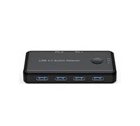 USB 3.0 5Gb Switch Selector KVM Switcher HUB 4 Ports 5Gbps 2 IN 4 OUT Converter