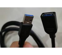 Usb 3.0 a-a 1.8 m m-f, black