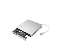 USB 3.0 con Adaptador Tipo C, Grabadora de CD Externa, Unidad Óptica RW, Grabadora de DVD ROM, Reproductor, Grabadora, Lector para Portátiles y PC