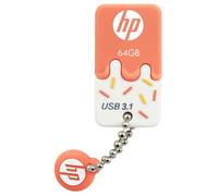 Memoria usb 3.0 hp 64gb x778w naranja