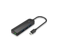 USB 3.0 Hub 2 in 1 External Stereo Audio Adapter for Laptop PC 3.5mm Audio Jack Headphone Microphone USB Sound Card B