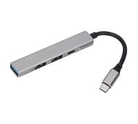 USB 3.0 HUB 7 en 1 USB A C Estacionas de Acoplamiento Dock Dock de transmisión de Alta Velocidad para PC Computer Teléfono móvil Aleación de Aluminio Cable de 4.3 Pulgadas de 4.3
